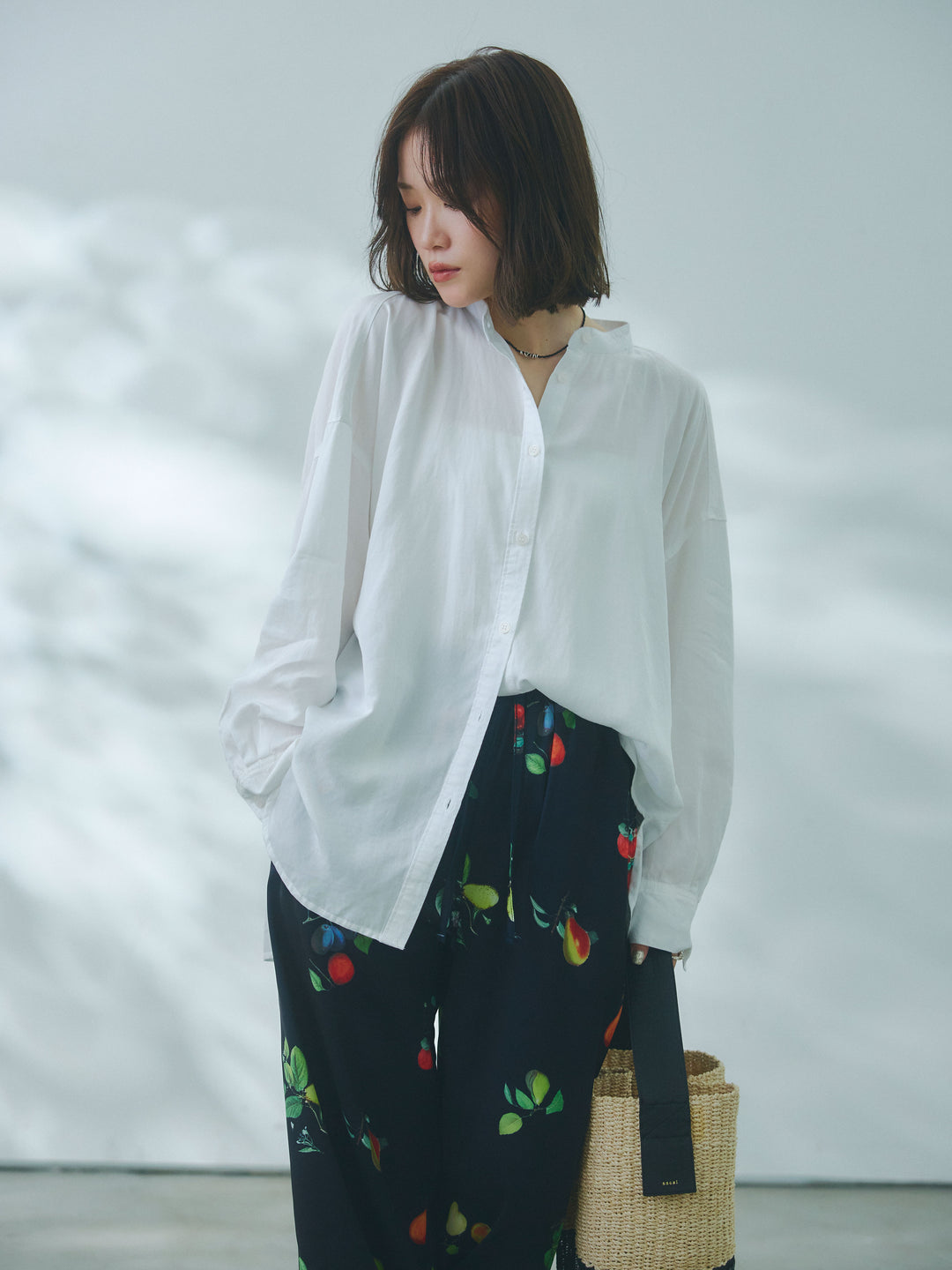 【Allure】[SET]テンセルデニムバックギャザーシャツ+テンセルデニムバックギャザーシャツ(2set)