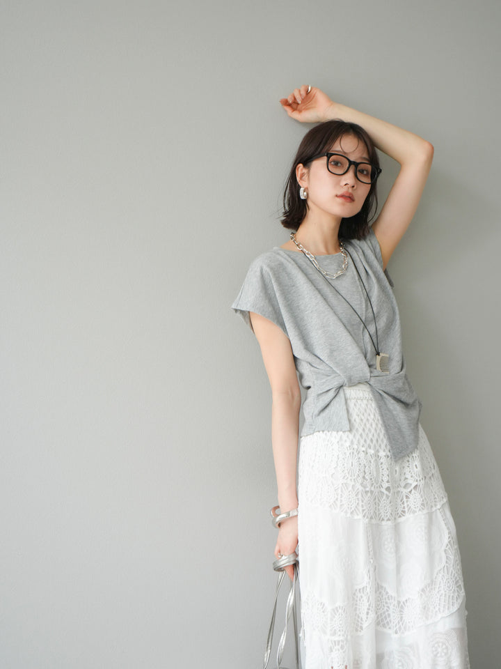 [SET]カシュクールTシャツ＆コームネックレスSET +カシュクールTシャツ＆コームネックレスSET (2set)