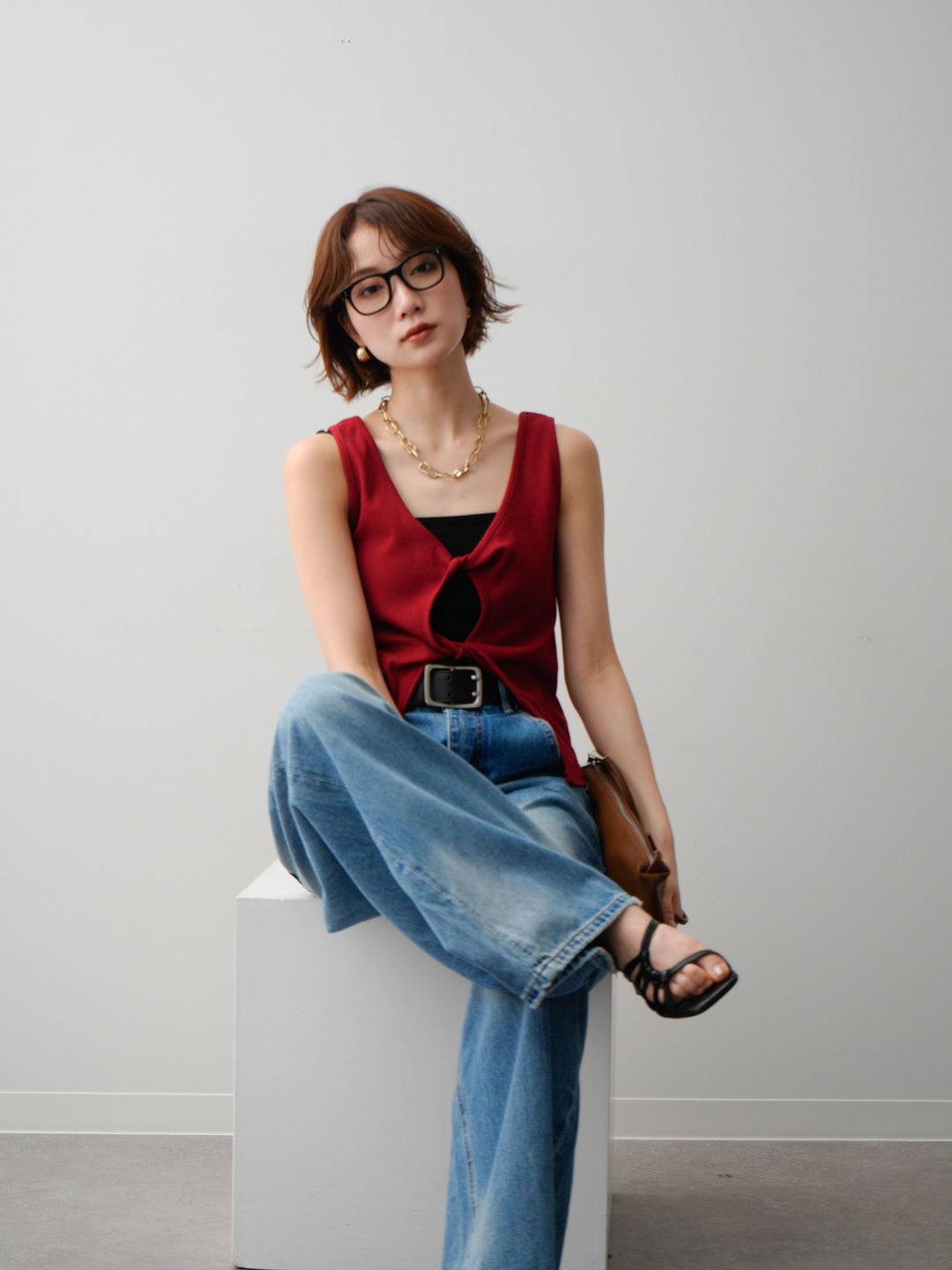 [SET]ツイストタンクトップ+ツイストタンクトップ(2set)