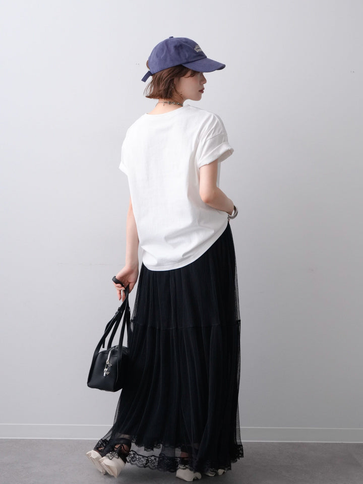 [SET]フロッキーロゴTEE+チュールレーススカート(2set)