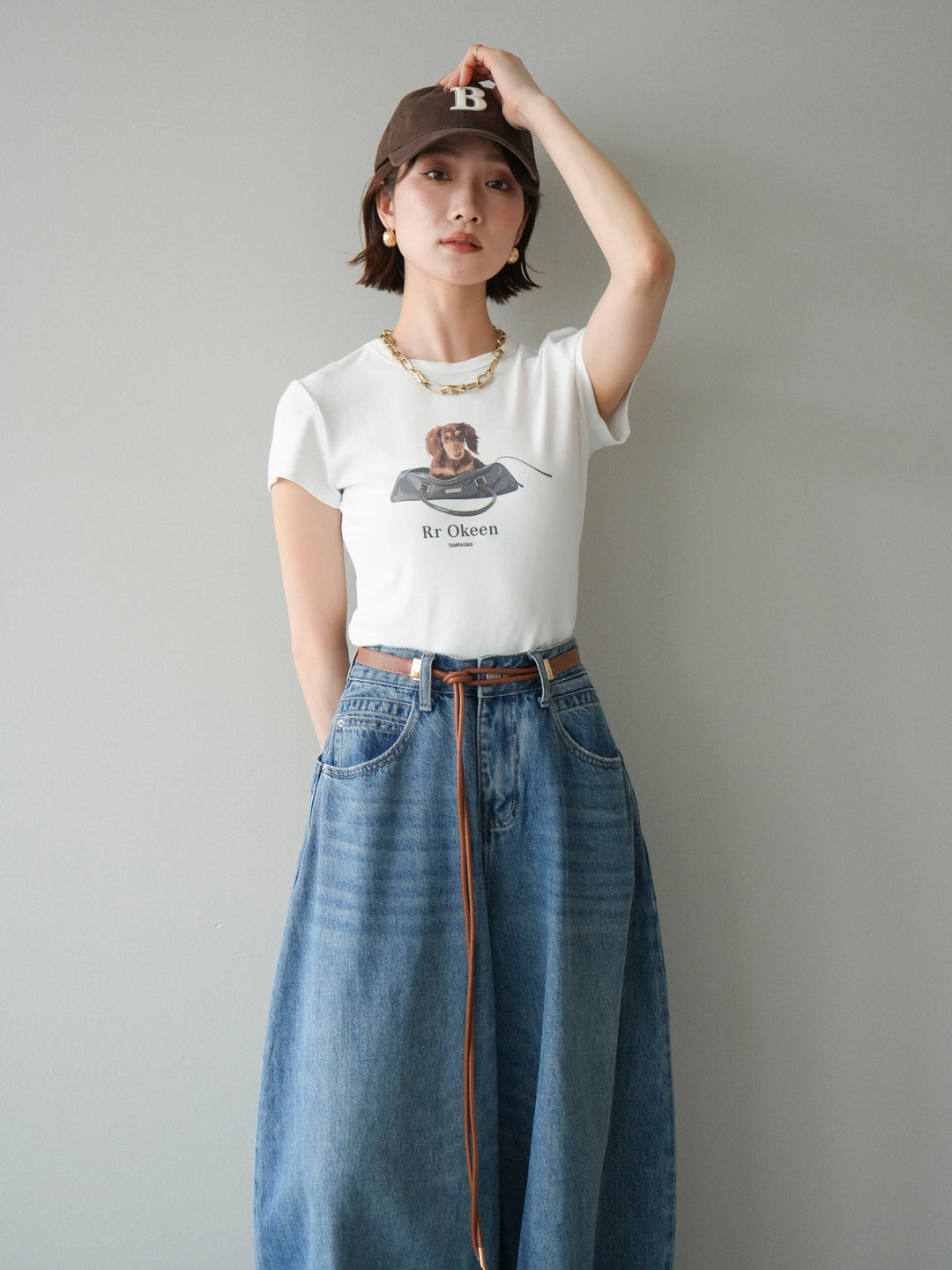[SET]ドッグコンパクトTEE+選べるアクセセット(2set)
