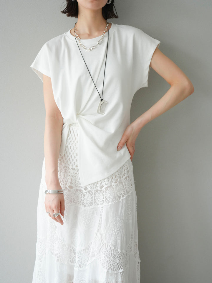 [SET]カシュクールTシャツ＆コームネックレスSET +カシュクールTシャツ＆コームネックレスSET (2set)