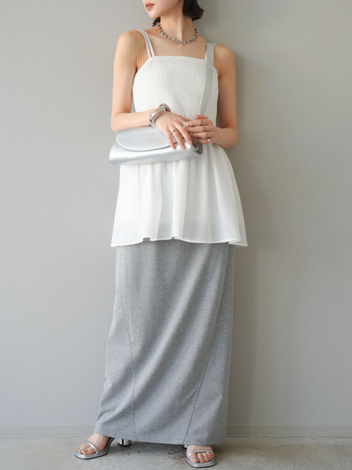 [SET] 毛衣長裙+毛衣長裙（2件套）