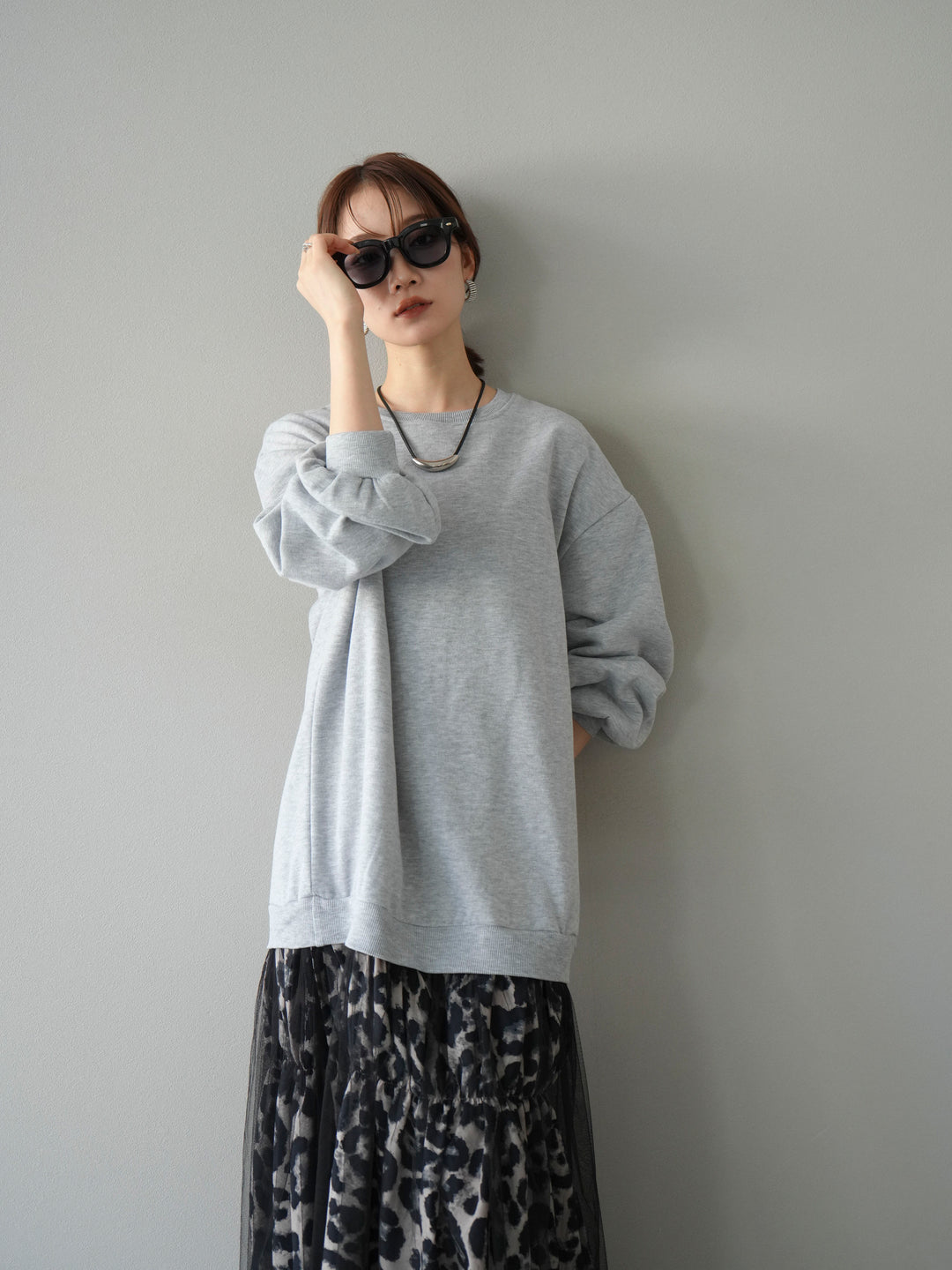 [SET] Sweat Docking 動物印花層疊連身裙 + 可選飾品套裝（2 套）