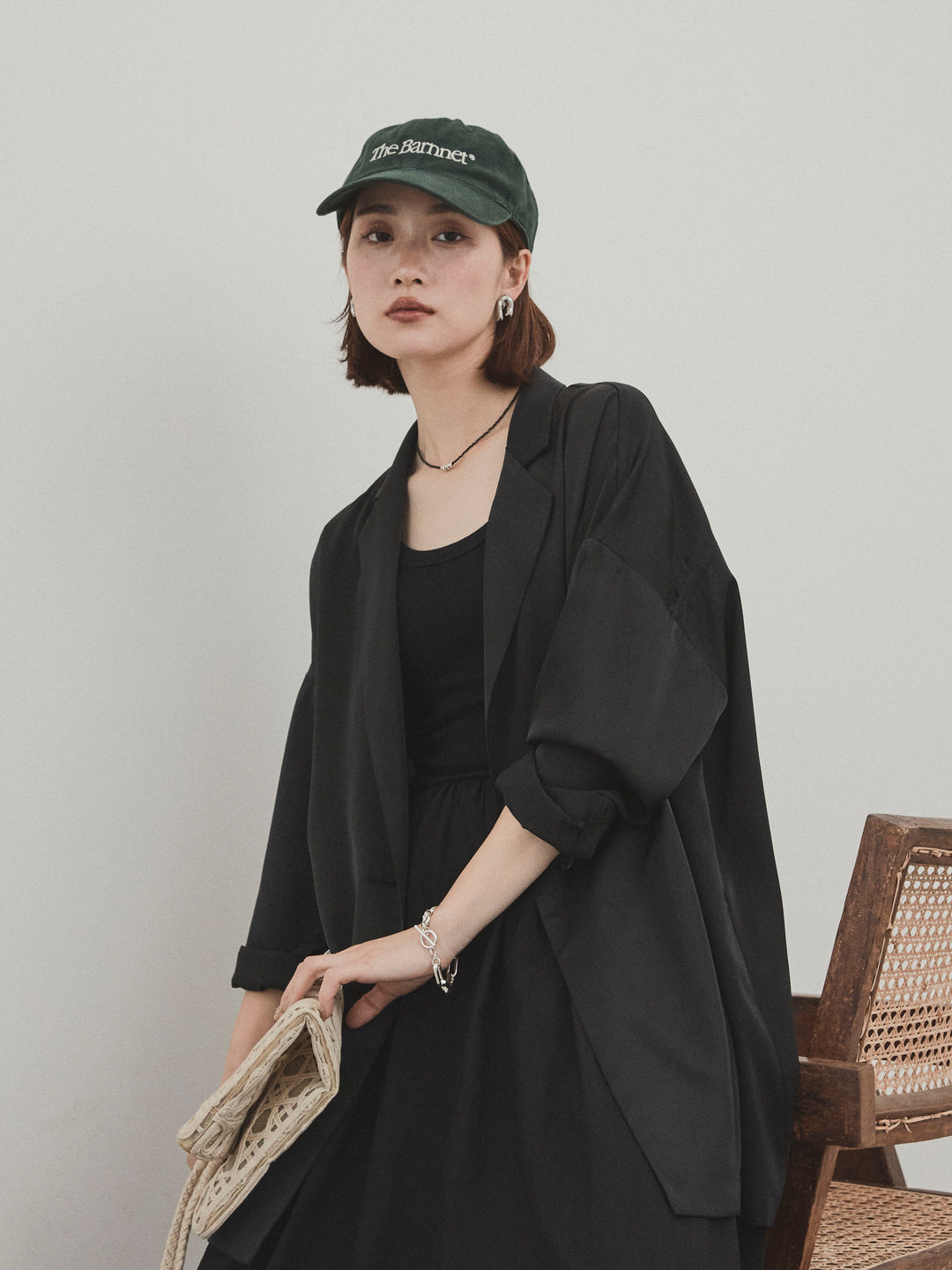 [SET]マットサテンジャケット+マットサテンジャケット(2set)