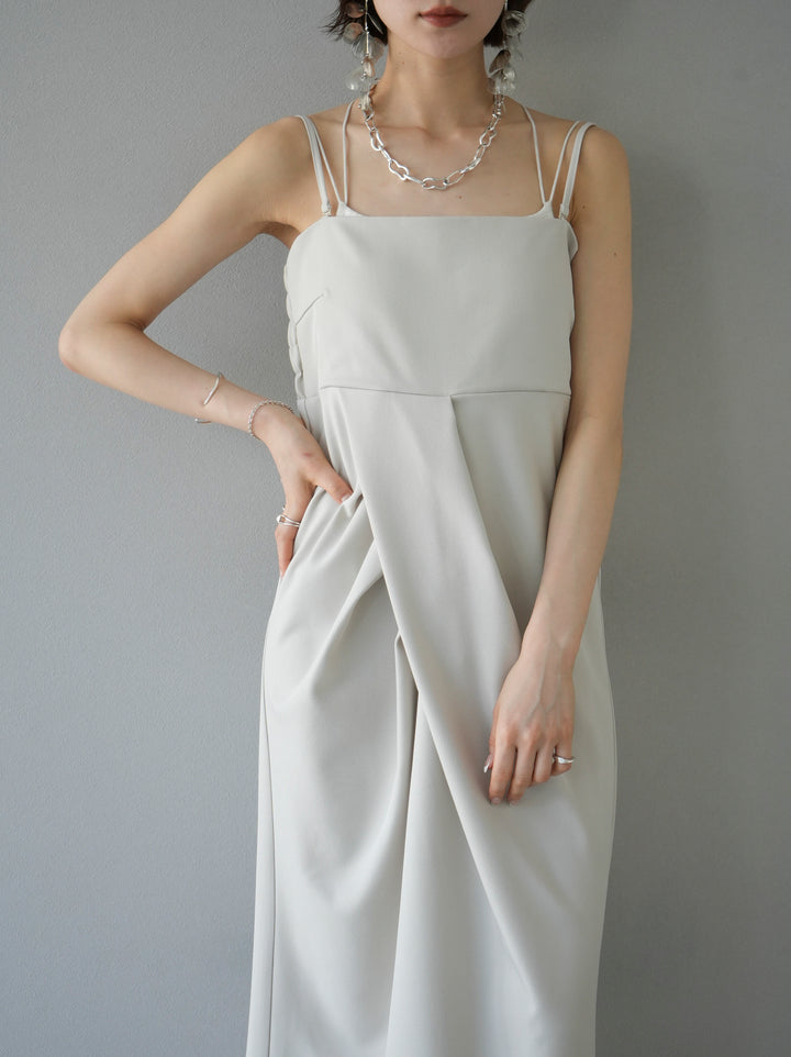 [Pre-order] 2WAY Draped Camisole Dress/Ivory