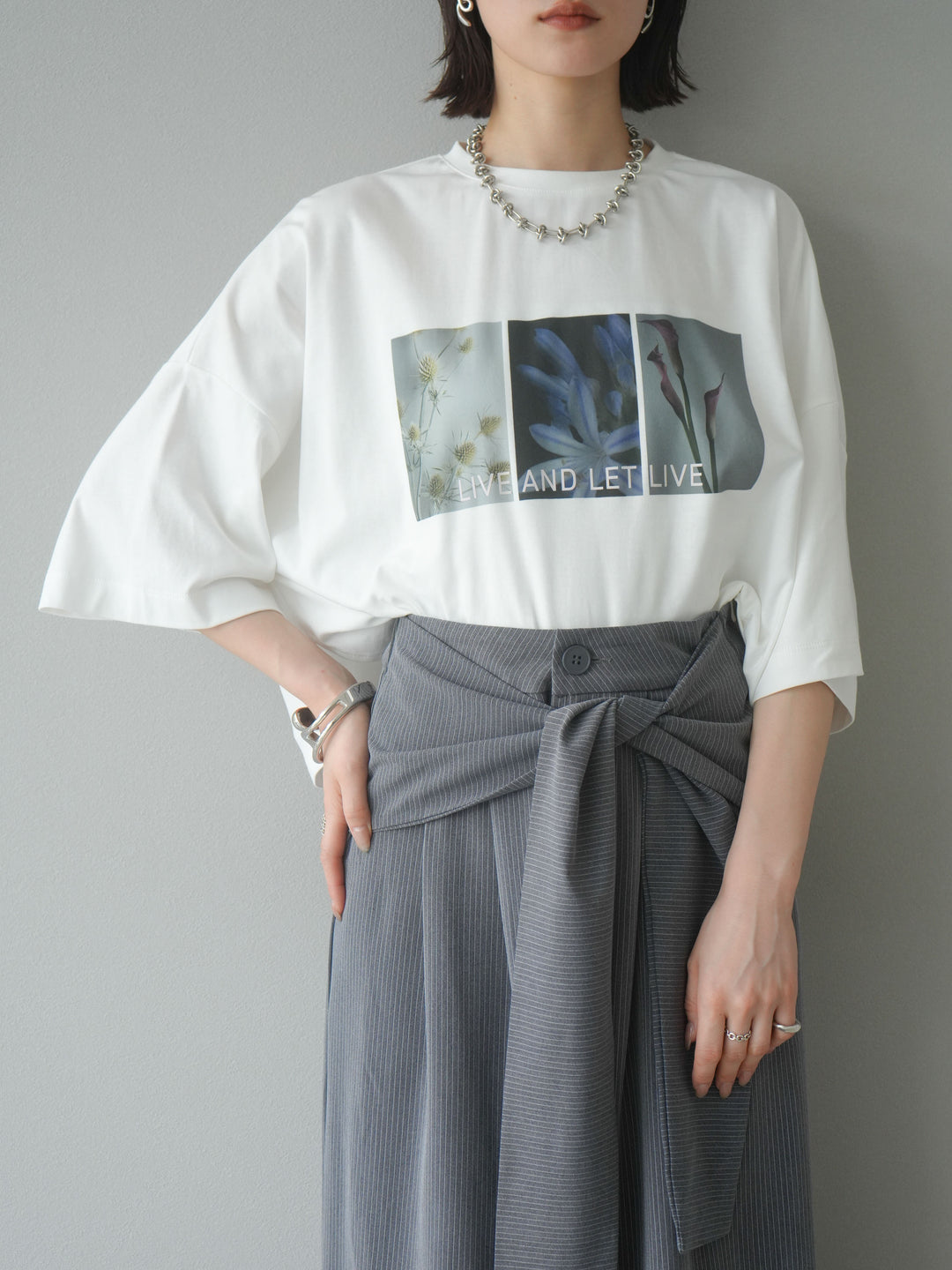 [預購] 光滑照片印花Logo變色短T卹/Off