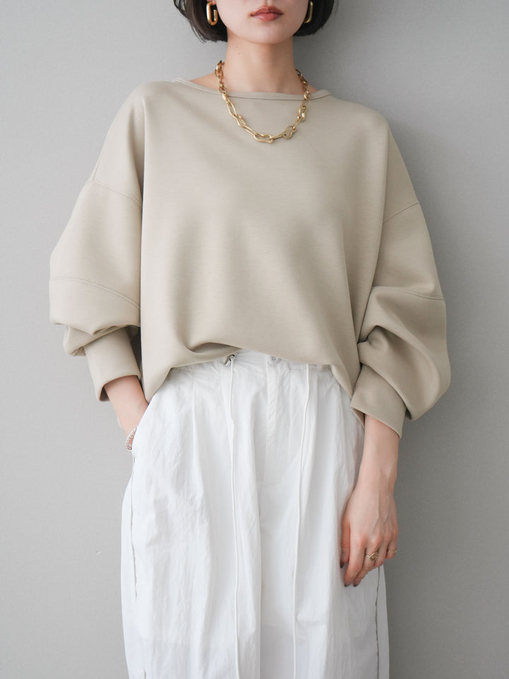 [予約]ライトポンチコクーンプルオーバー/beige