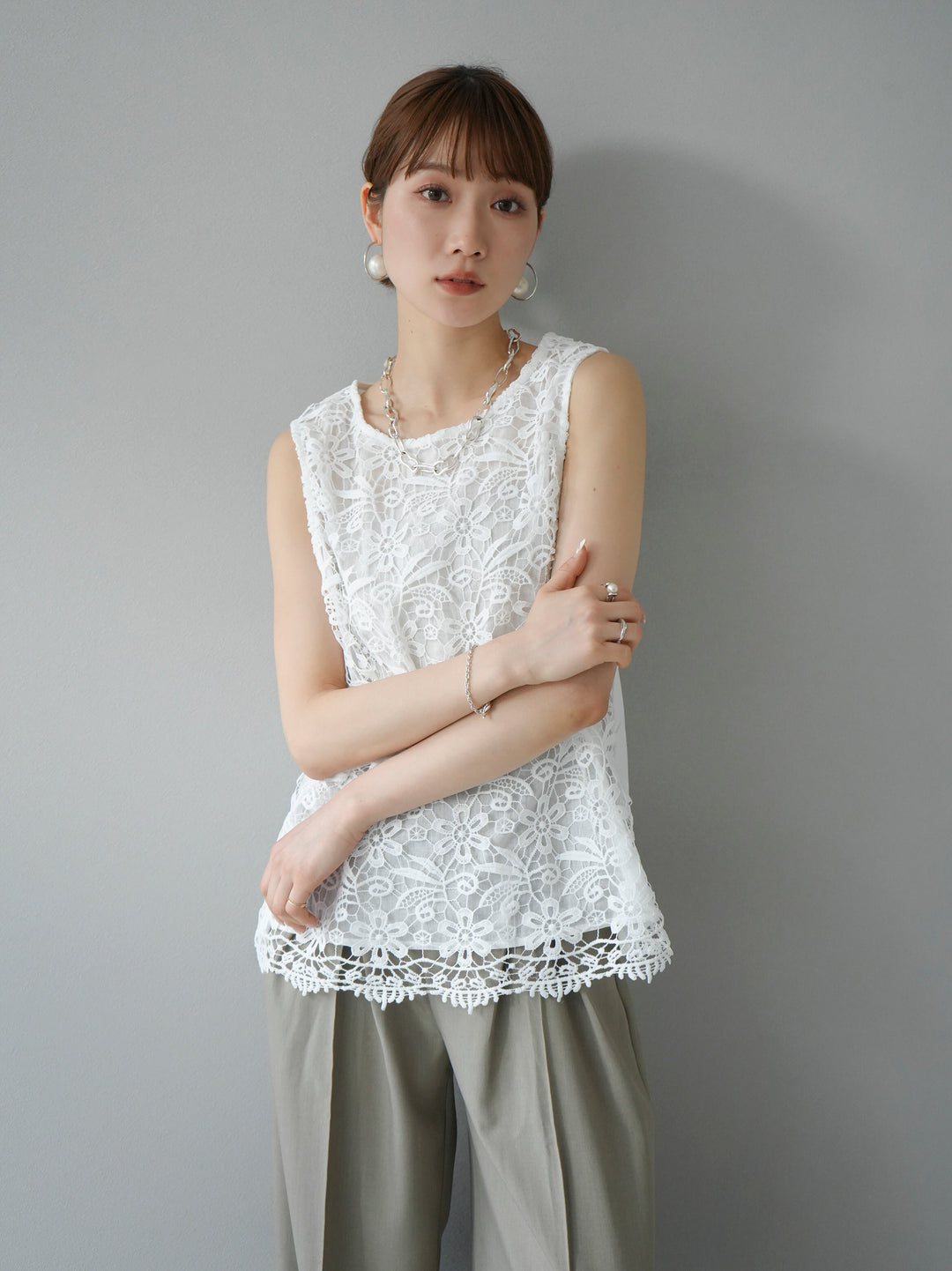 [Pre-order] Russell lace tank top/off