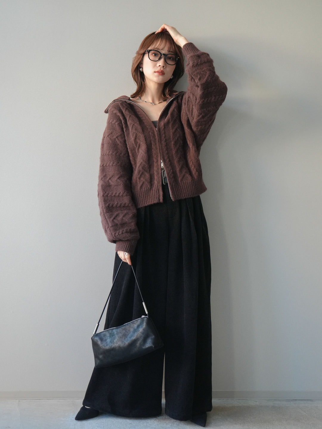 [SET]ベルトデザインループコールテンワイドパンツ(ベルト付き)+ベルトデザインループコールテンワイドパンツ(ベルト付き)(2set)