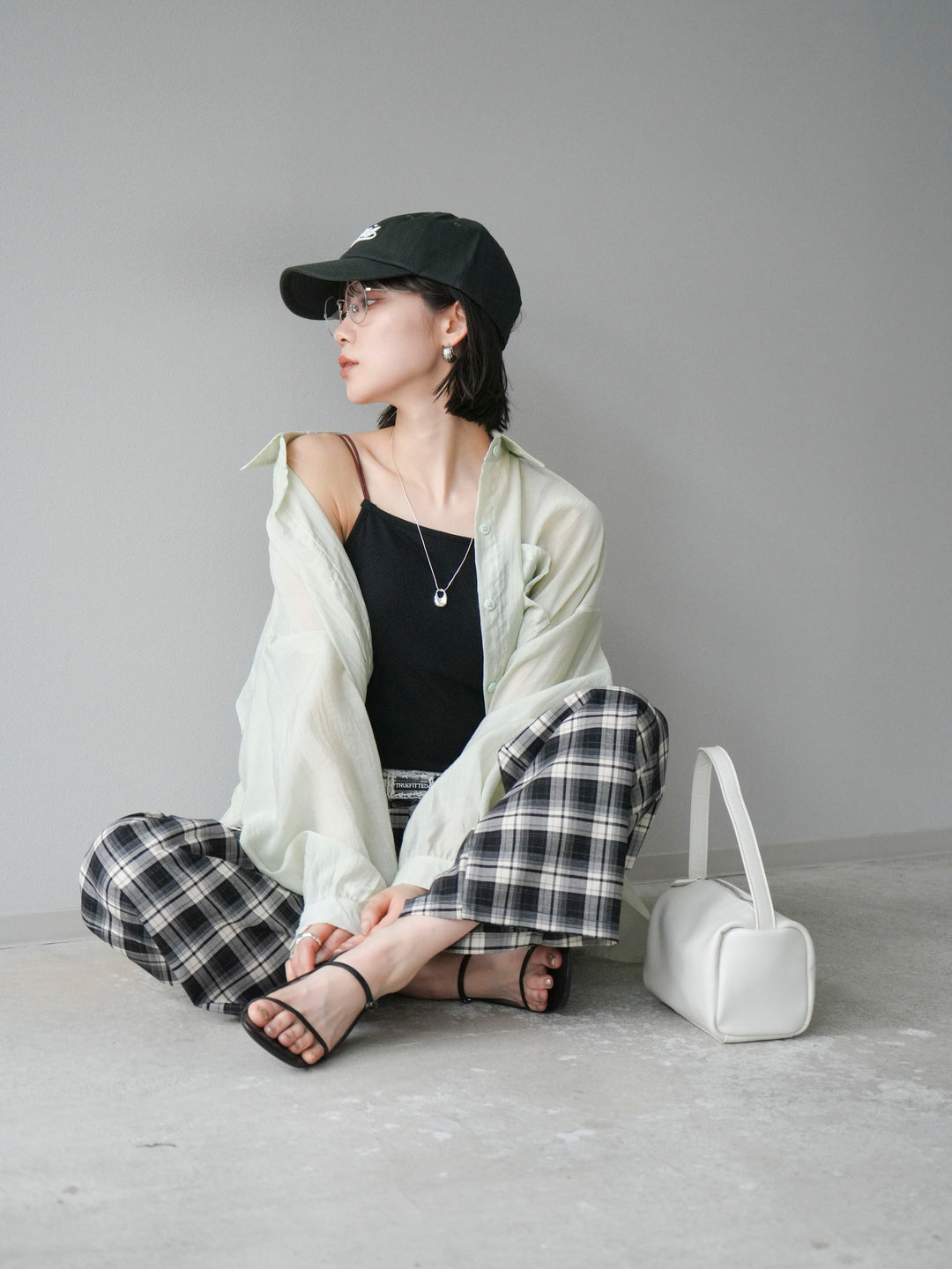 [予約]ドライタッチシアーオーバーシャツ/ミント