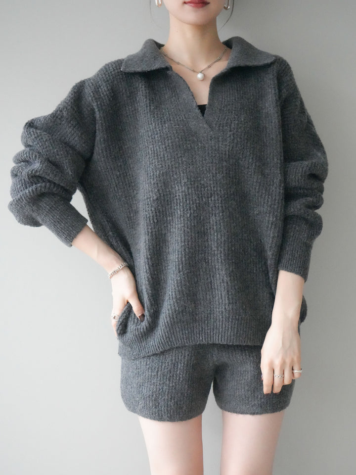 [SET]ポロニットプルオーバー＆ショートパンツSET UP