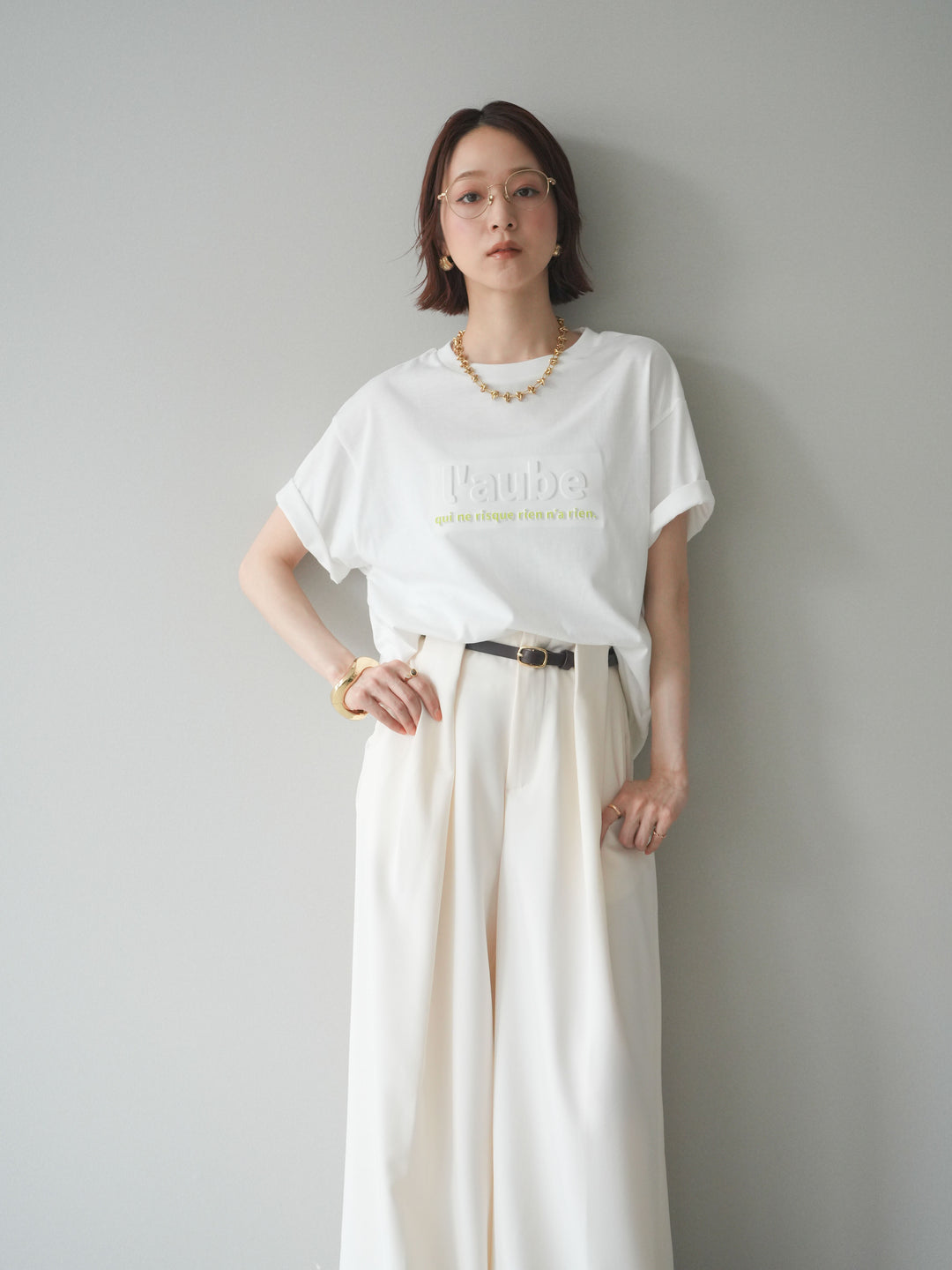 [SET]エンボスロゴTEE+選べるアクセセット(2set)