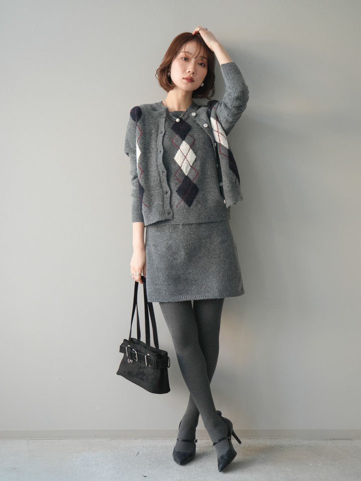 [SET]アーガイル柄3ピースSET UP(2set)