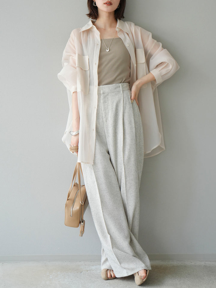 [予約]BIGポケットオーバーシアーシャツ/ホワイト