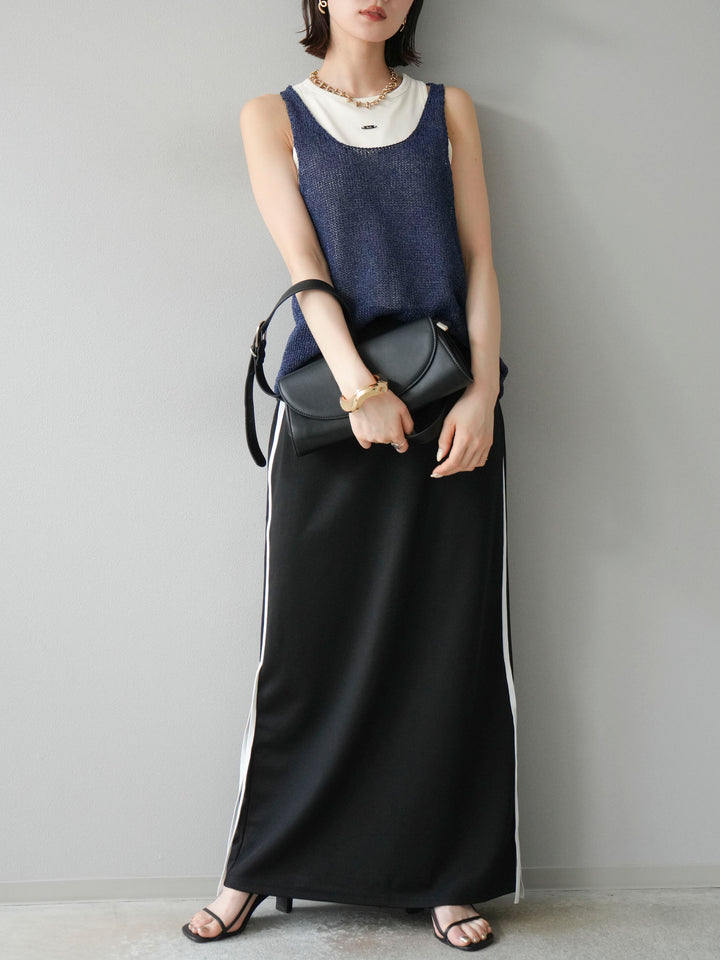 [預購] Sideline 球衣窄裙/黑色