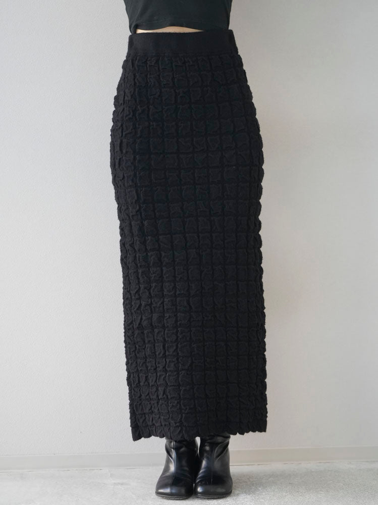 [Pre-order] Pokopoko Knit Skirt/Black