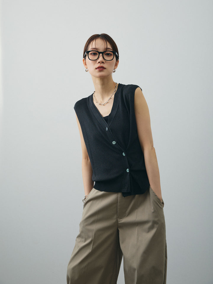 [SET]クールタッチ2WAYデザインニットベスト+クールタッチ2WAYデザインニットベスト(2set)