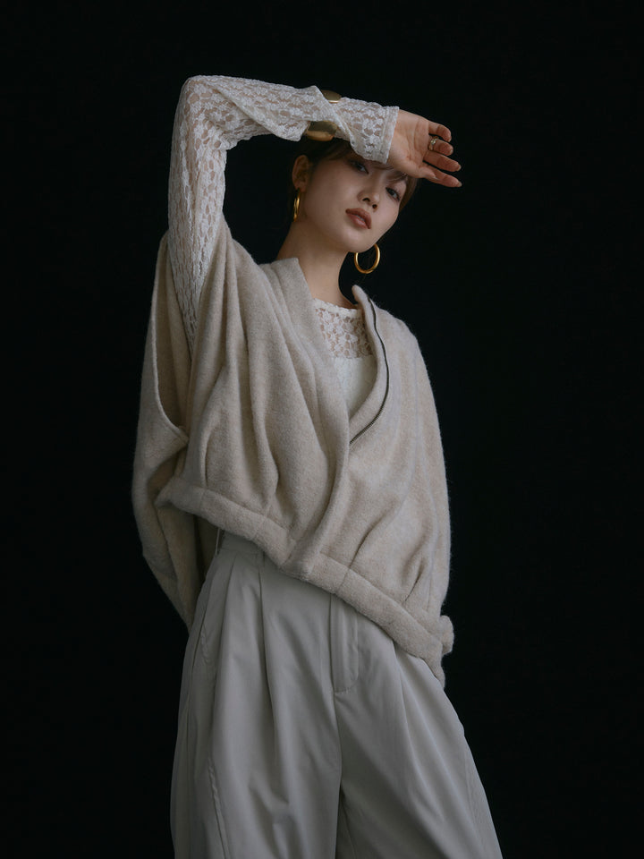 【Allure】[SET]ウール混コクーンブルゾン+ウール混コクーンブルゾン(2set)