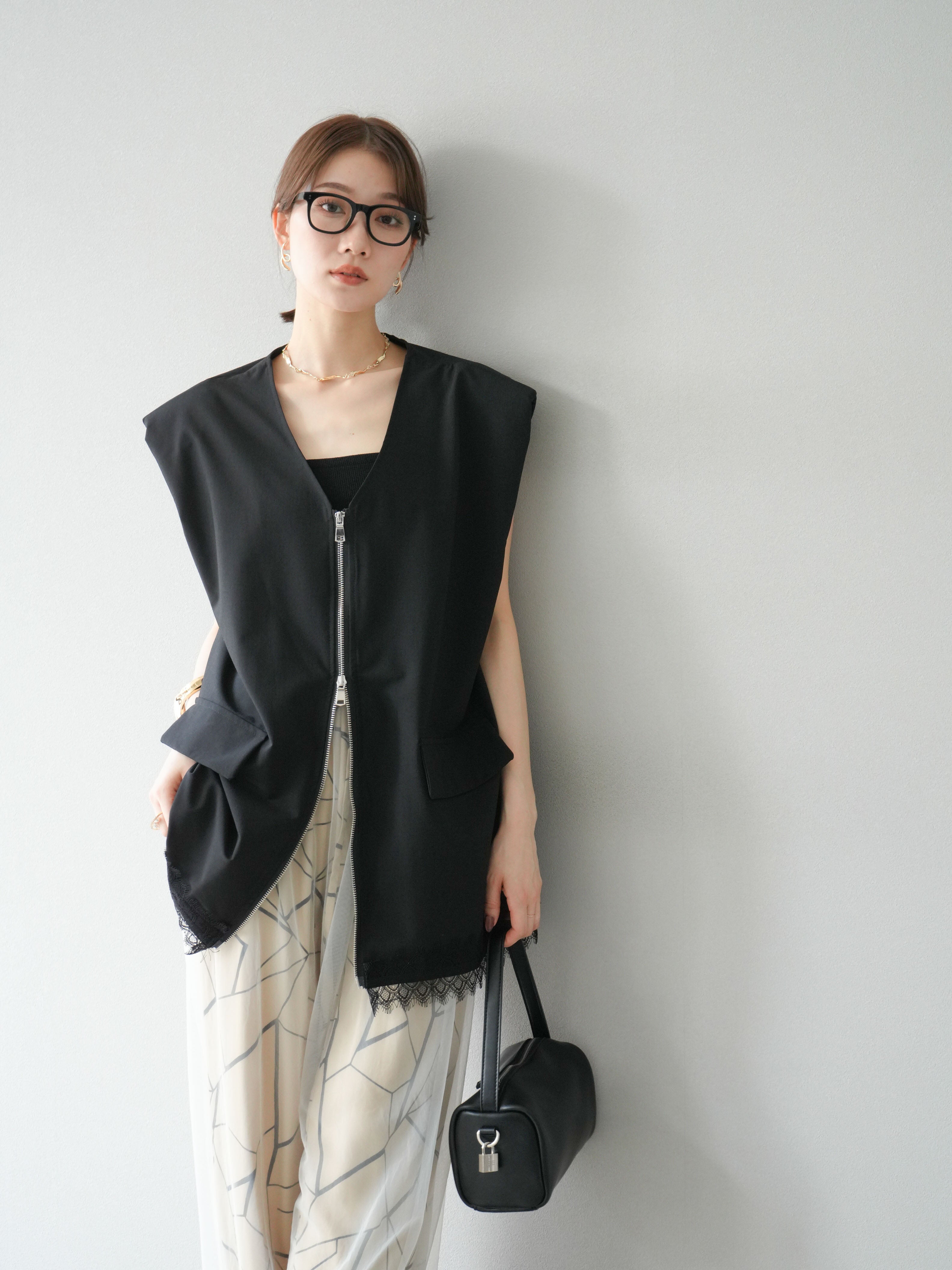 NNormal レースベスト フラスク2個付き Black NNormal レースベスト フラスク2個付き Black NNormal レース