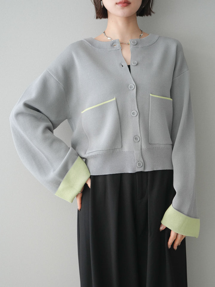 [SET]レーヨンポリダブルフェイスニットカーディガン+ベルトループデザインワイドパンツ(2set)