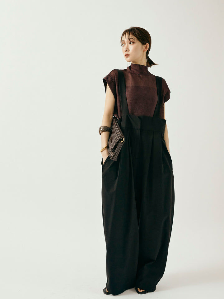 [予約]ICE TOUCH コクーンサロペット/ブラック