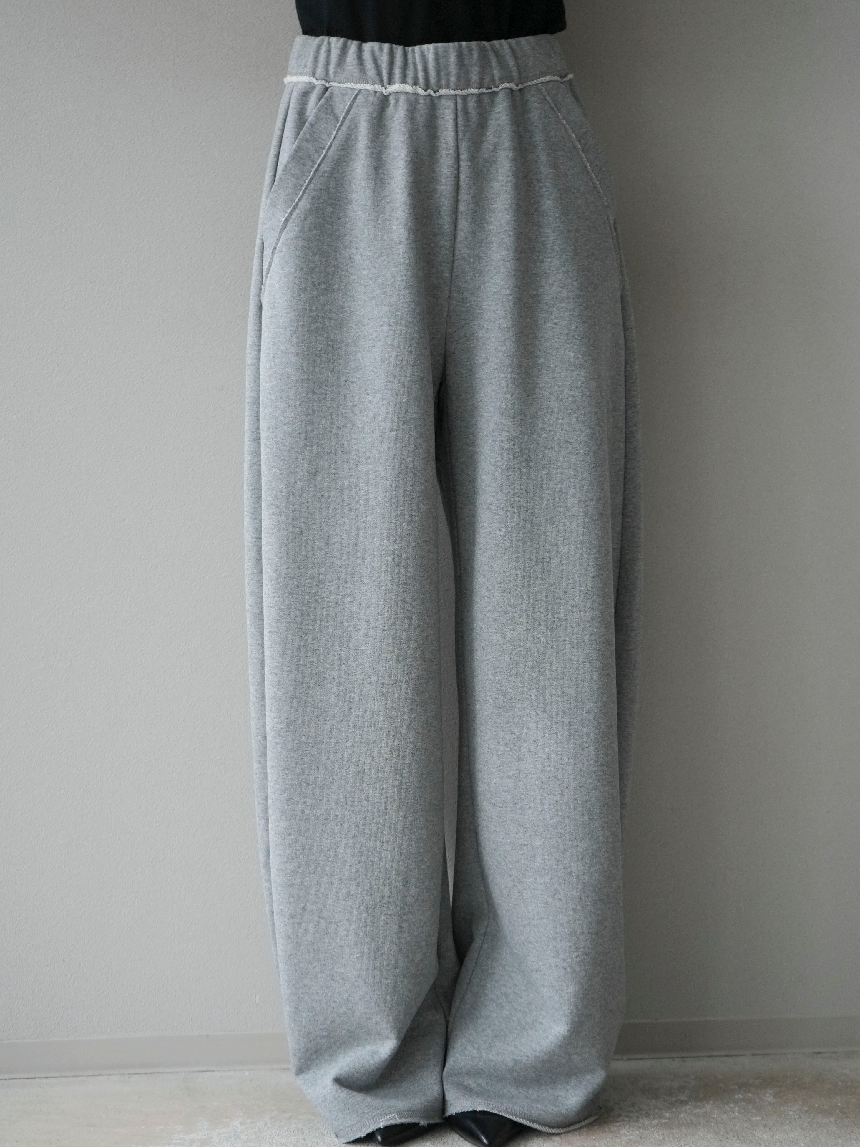 予約]アウトシームカットオフスエットパンツ/lightgray – Lumier