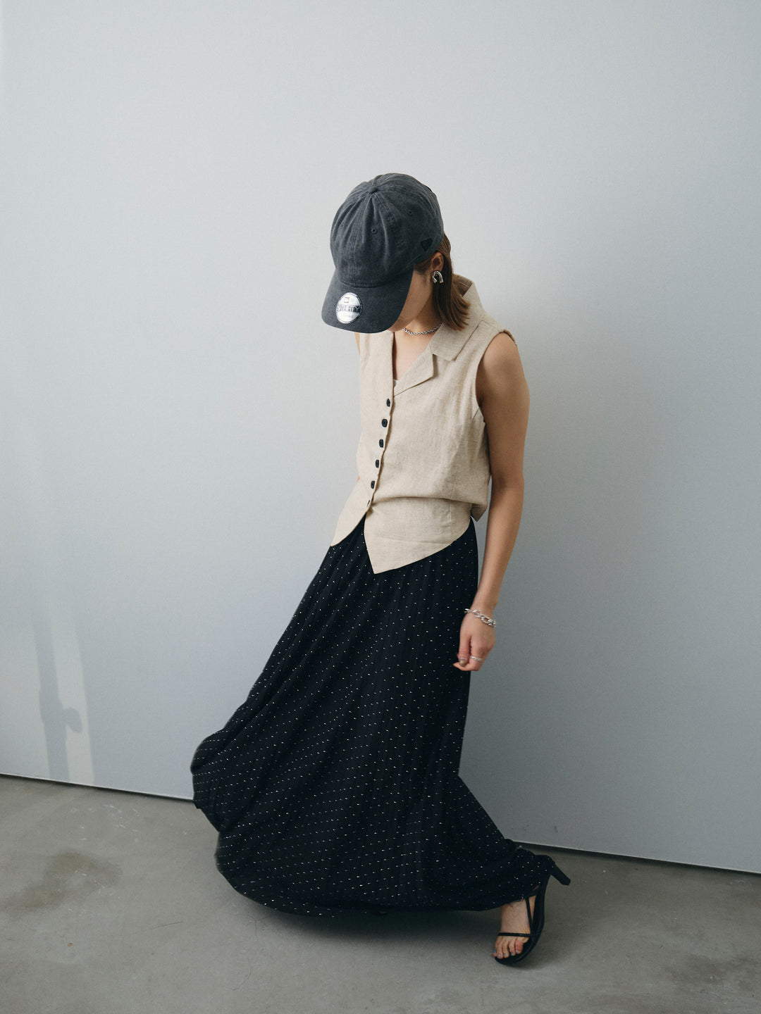 [SET]リネンライクテーラードジレ+リネンライクテーラードジレ(2set)