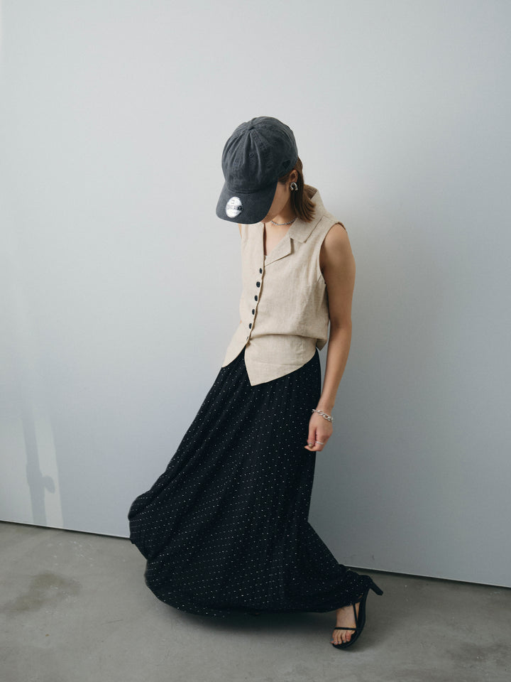 [SET]リネンライクテーラードジレ+リネンライクテーラードジレ(2set)