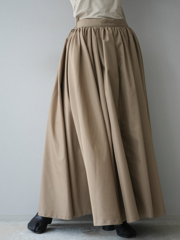 [予約]ブロードボリュームスカート/モカ