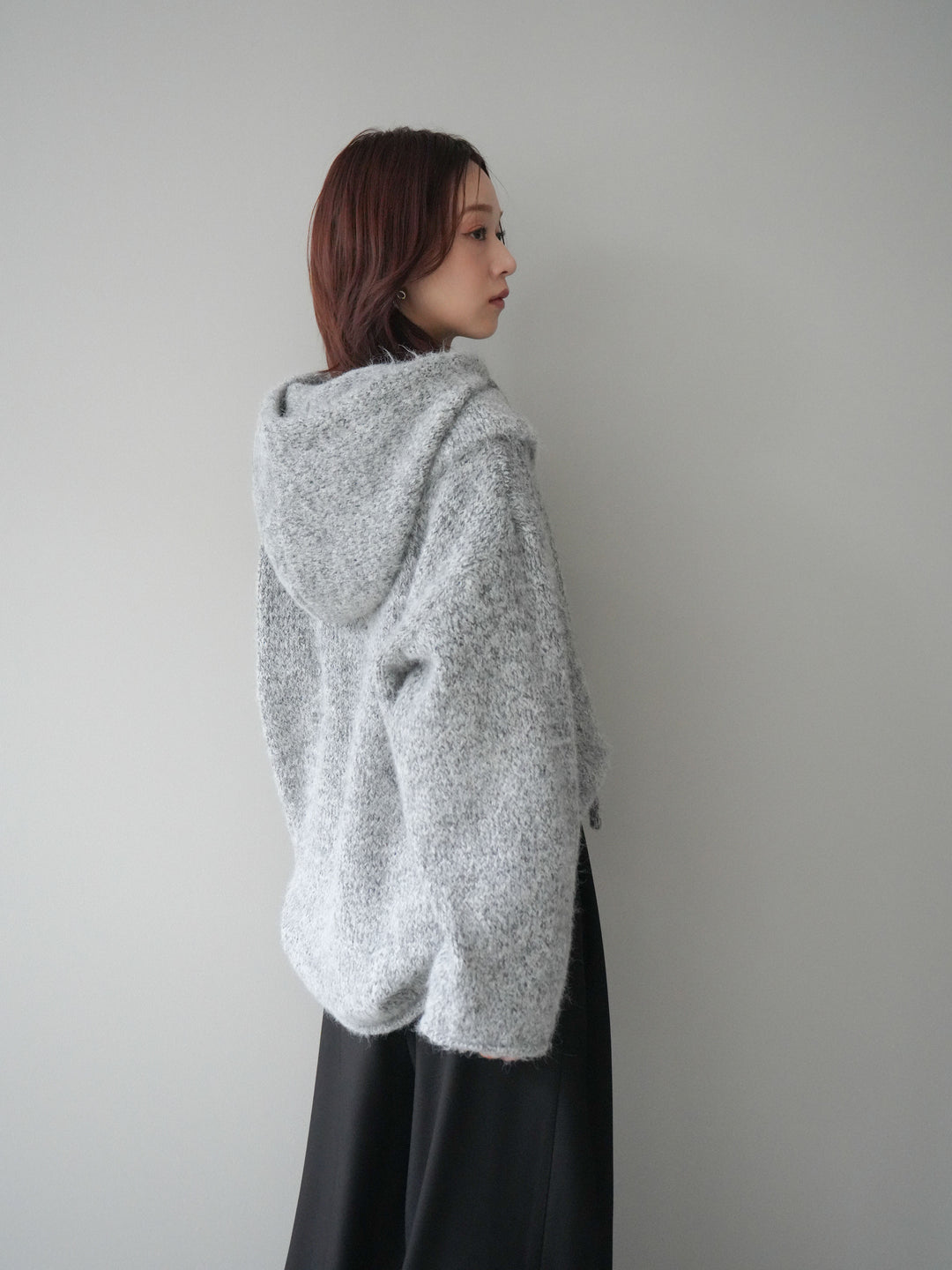 [SET]バラクラバSETニットプルオーバー+ベルトループデザインワイドパンツ(2set)