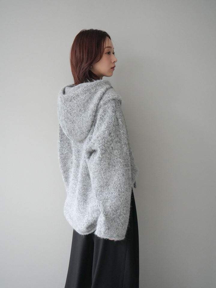 [SET]バラクラバSETニットプルオーバー+ベルトループデザインワイドパンツ(2set)