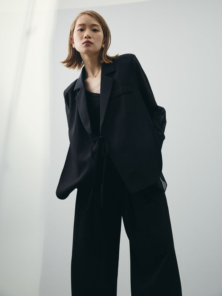 [SET]シアー切替テーラードジャケット+シアー切替テーラードジャケット(2set)