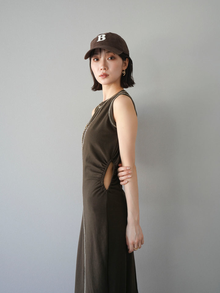 【預購】B字刺繡棒球帽/棕色