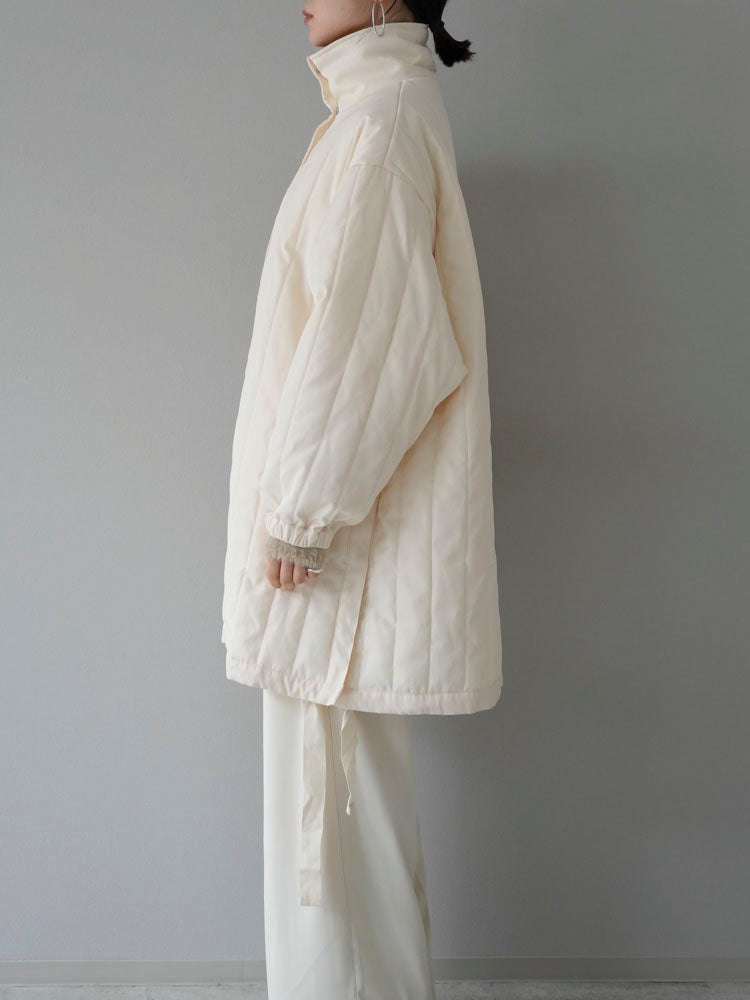 予約]ナイロン中綿ジャケット/アイボリー – Lumier