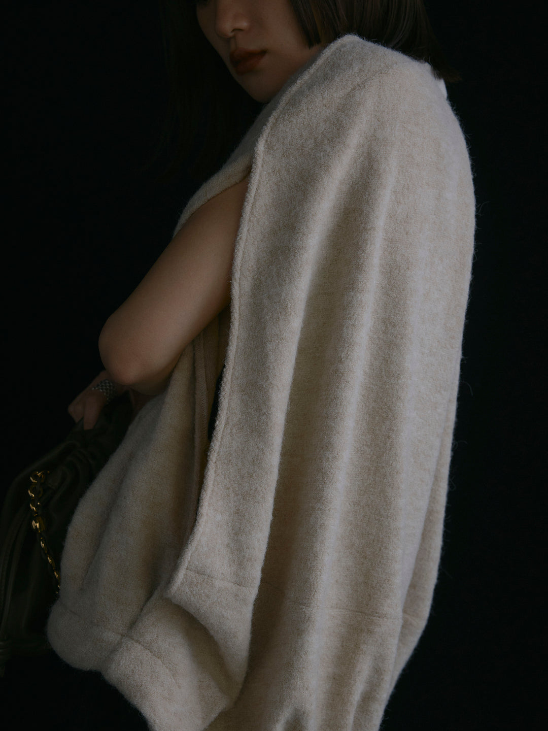 【Allure】[SET]ウール混コクーンブルゾン+ウール混コクーンブルゾン(2set)