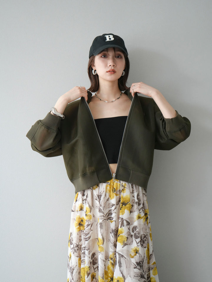 [予約]シアーダンボールボリュームスリーブMA-1/カーキ