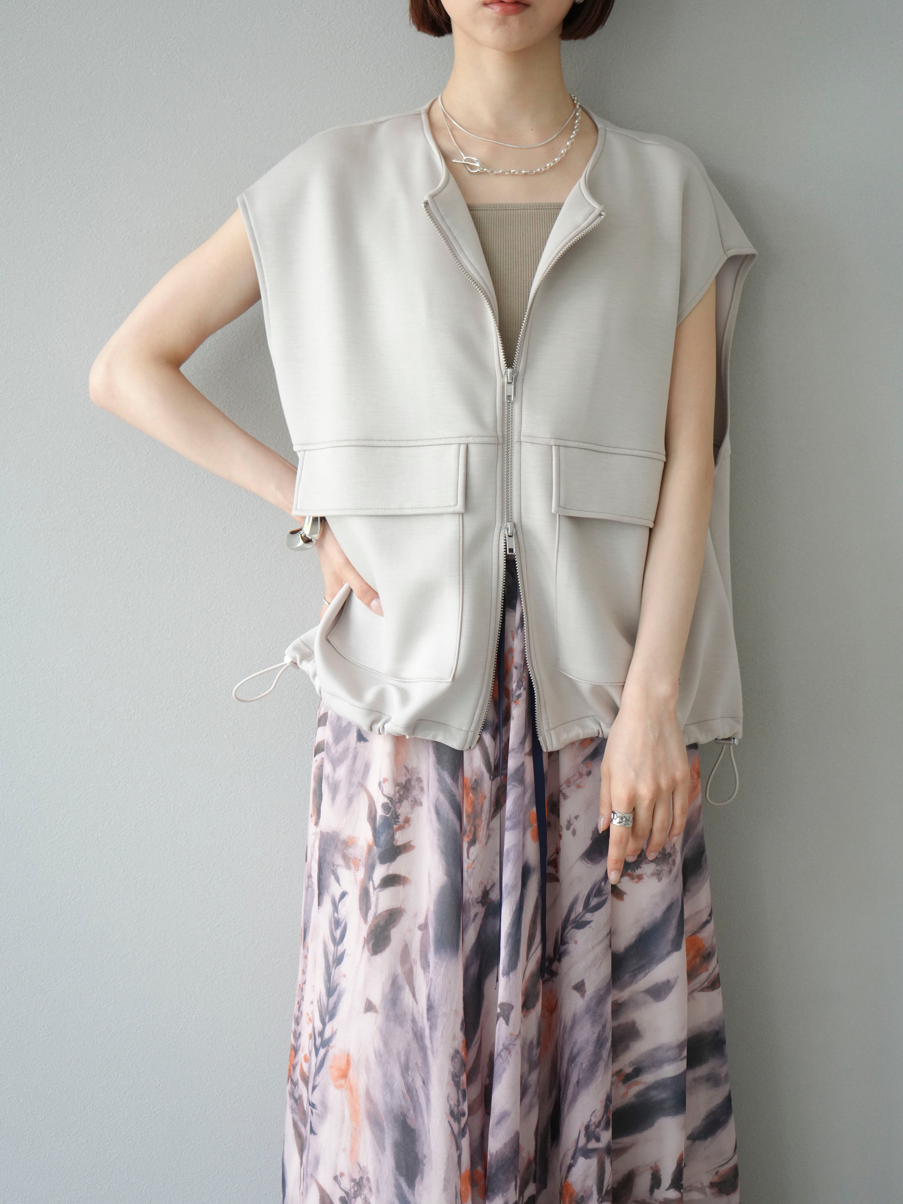 予約]ライトポンチZIPブルゾン/エクリュ – Lumier