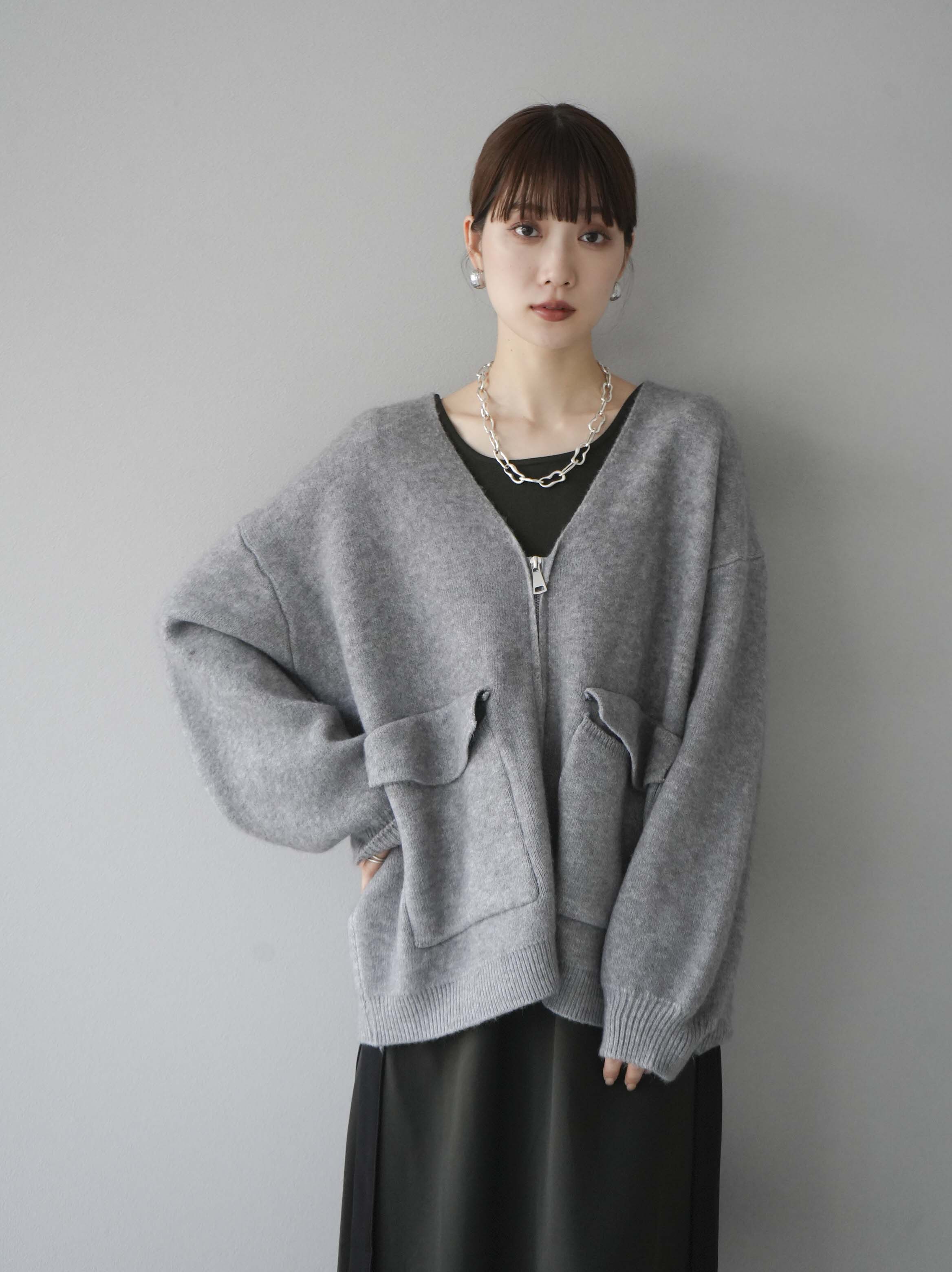 予約]配色ラインノースリーブワンピース/カーキ – Lumier