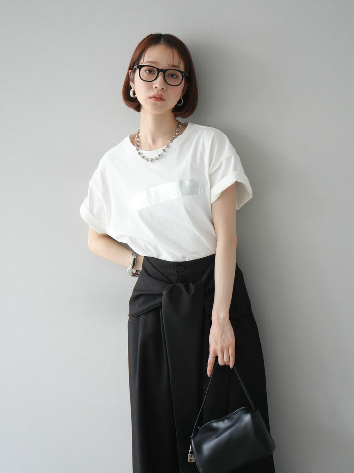 [SET]箔プリントTシャツ+箔プリントTシャツ(2set)