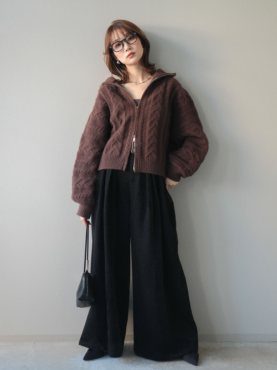 [SET]ベルトデザインループコールテンワイドパンツ(ベルト付き)+ベルトデザインループコールテンワイドパンツ(ベルト付き)(2set)