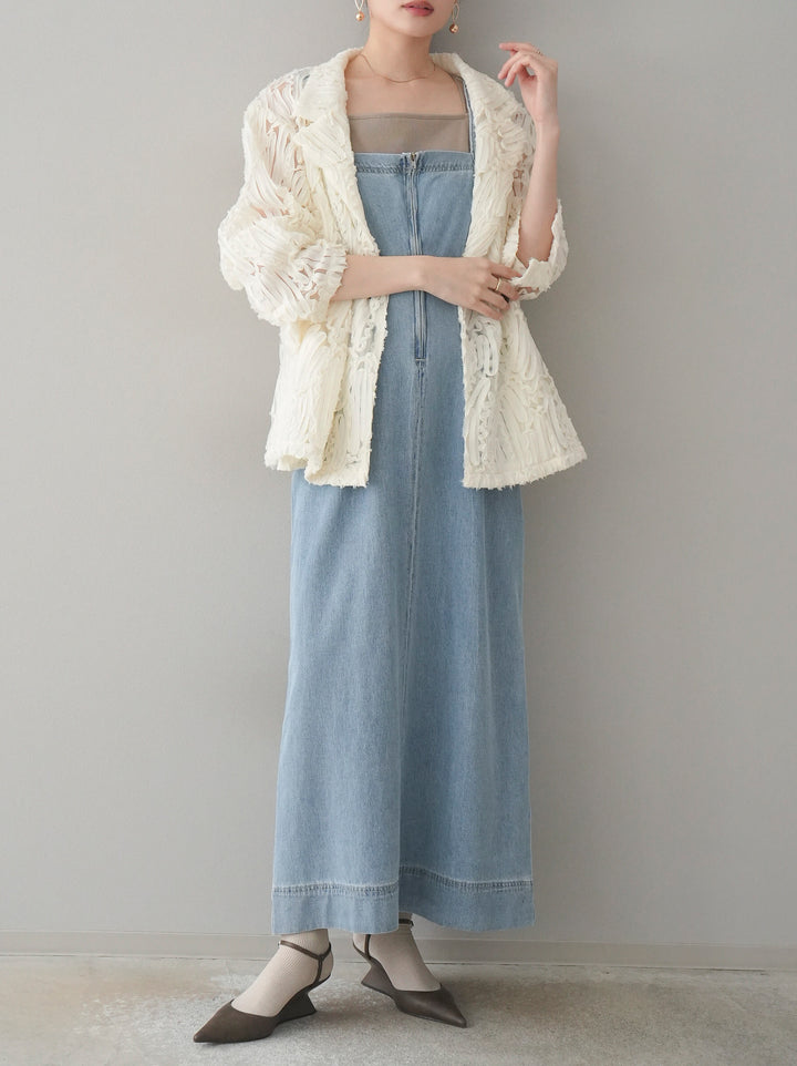 [予約]シアージャガードテーラードジャケット/アイボリー