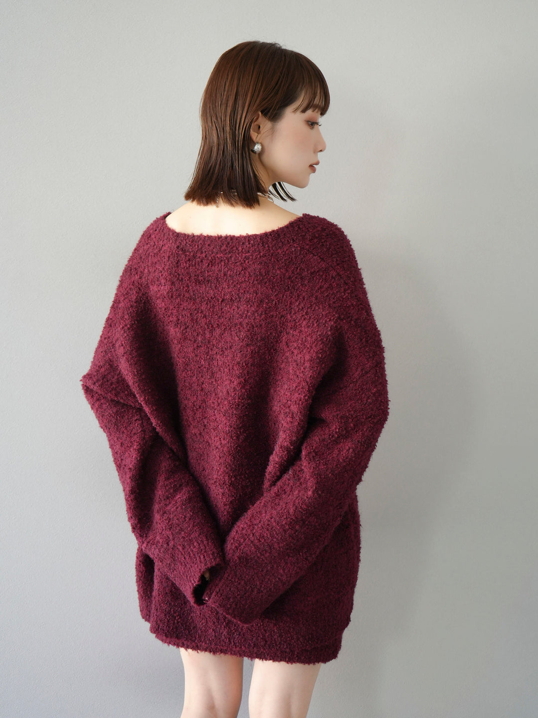 [SET] 橢圓針織衫 & 迷你裙 SET UP