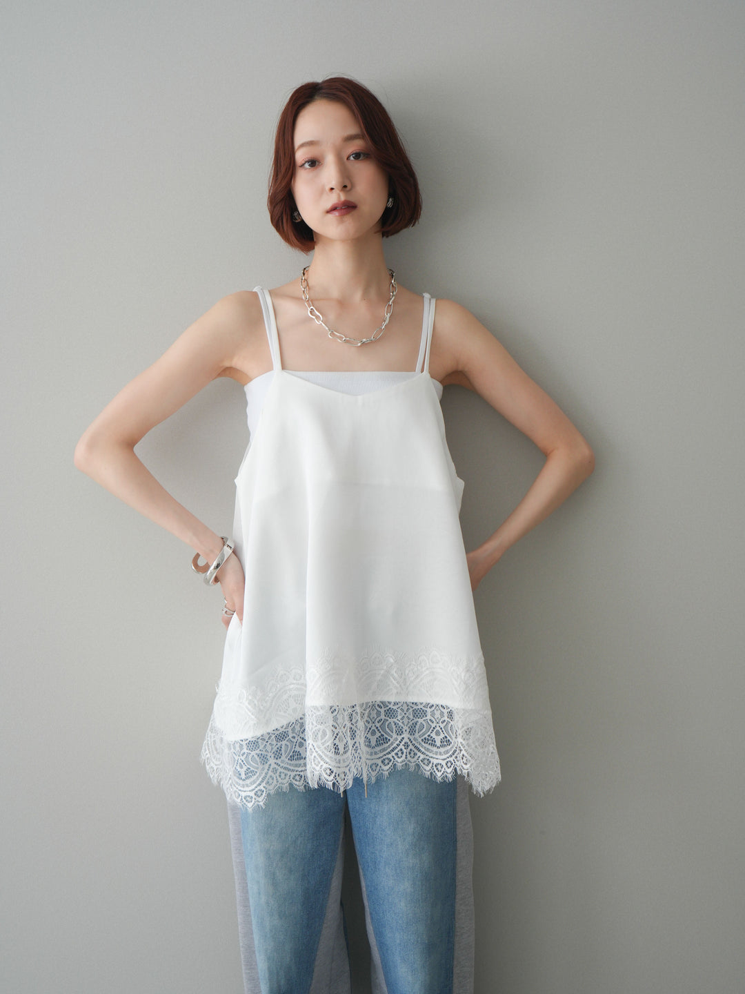 [SET]レーストリムキャミソール+レーストリムキャミソール(2set)