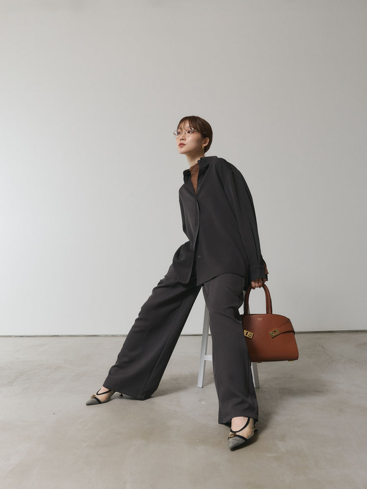 【Allure】[SET]ボタンダウンオーバーシャツ+ボタンダウンオーバーシャツ(2set)