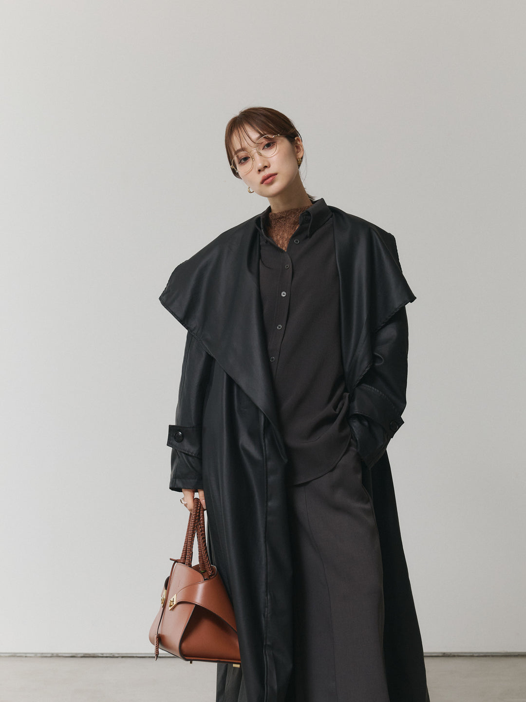 【Allure】[SET]ボタンダウンオーバーシャツ+ボタンダウンオーバーシャツ(2set)