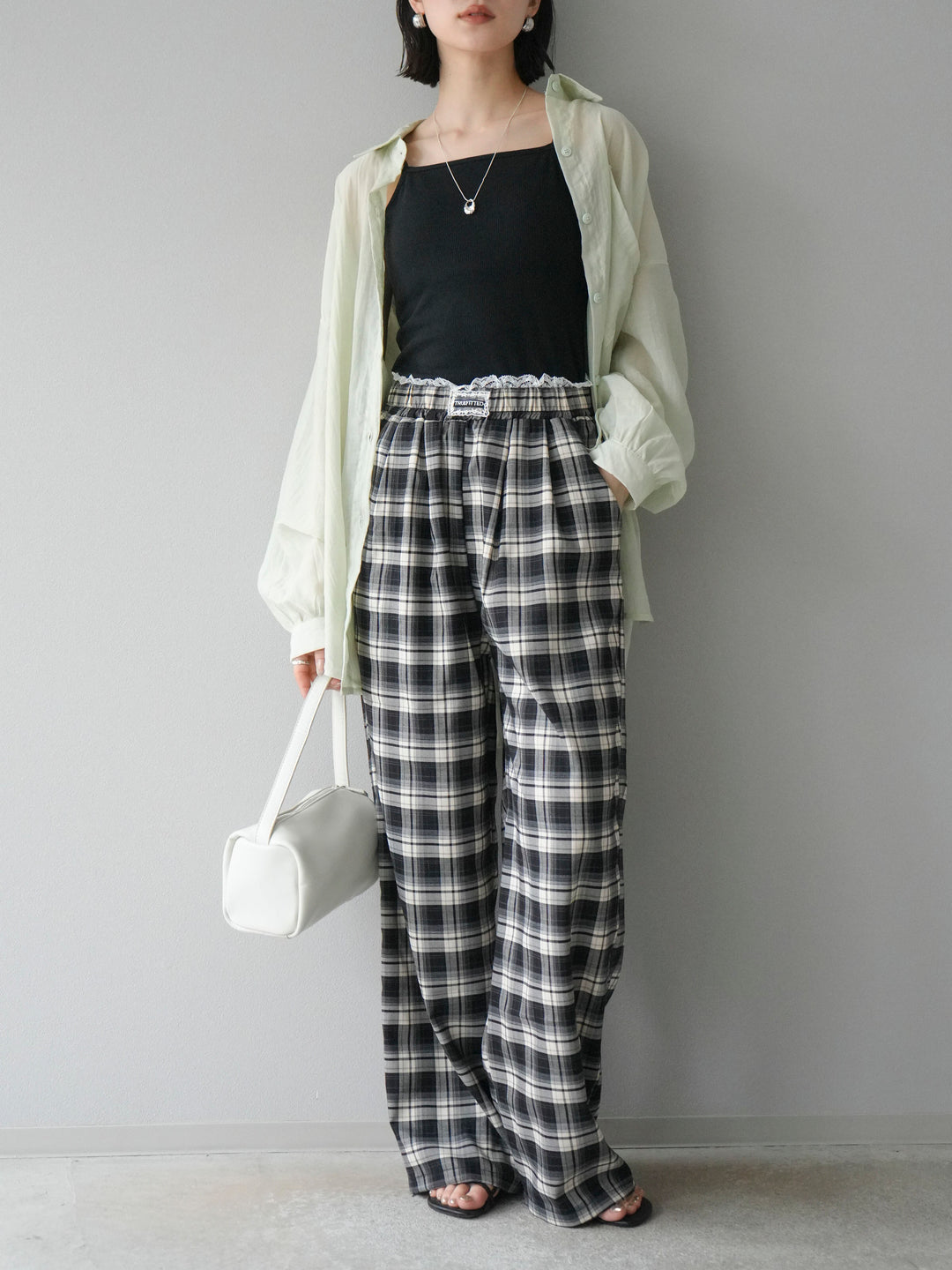 [予約]ドライタッチシアーオーバーシャツ/ミント