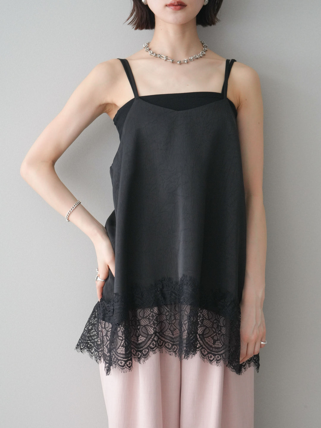 [SET]レーストリムキャミソール+レーストリムキャミソール(2set)