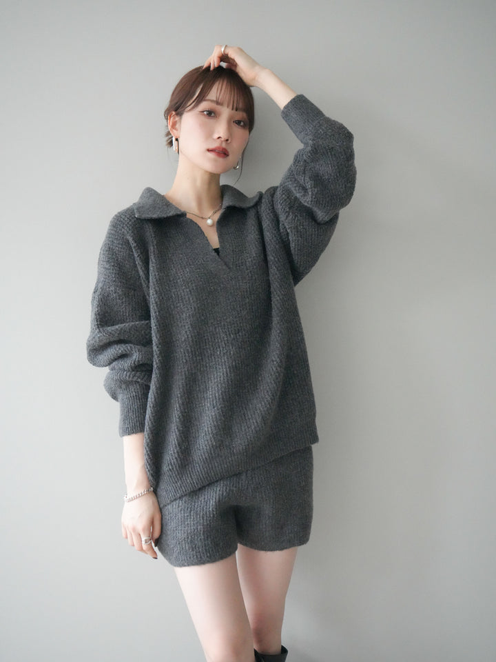 [SET]ポロニットプルオーバー＆ショートパンツSET UP