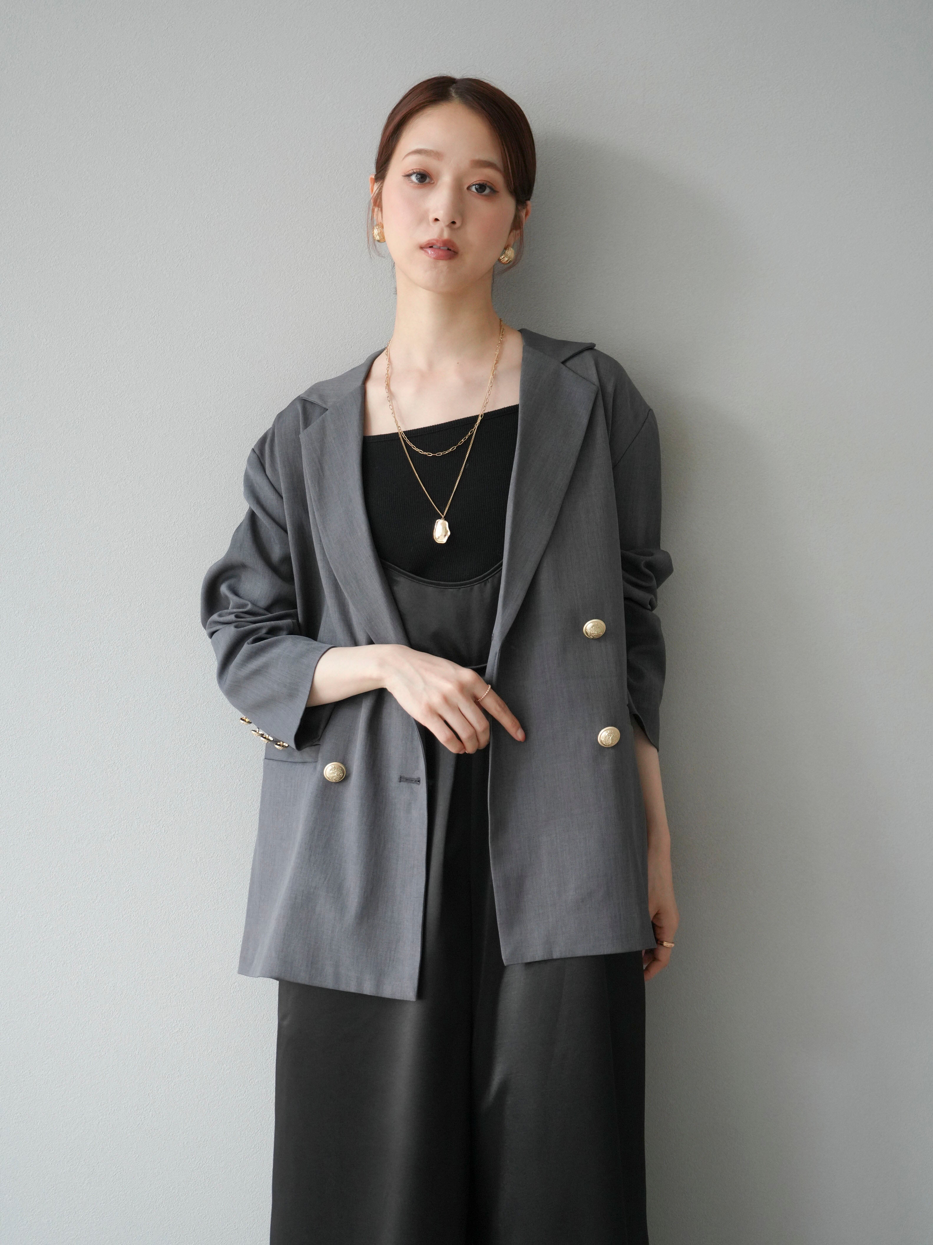 予約]サテンビスチェオールインワン/ブラック – Lumier